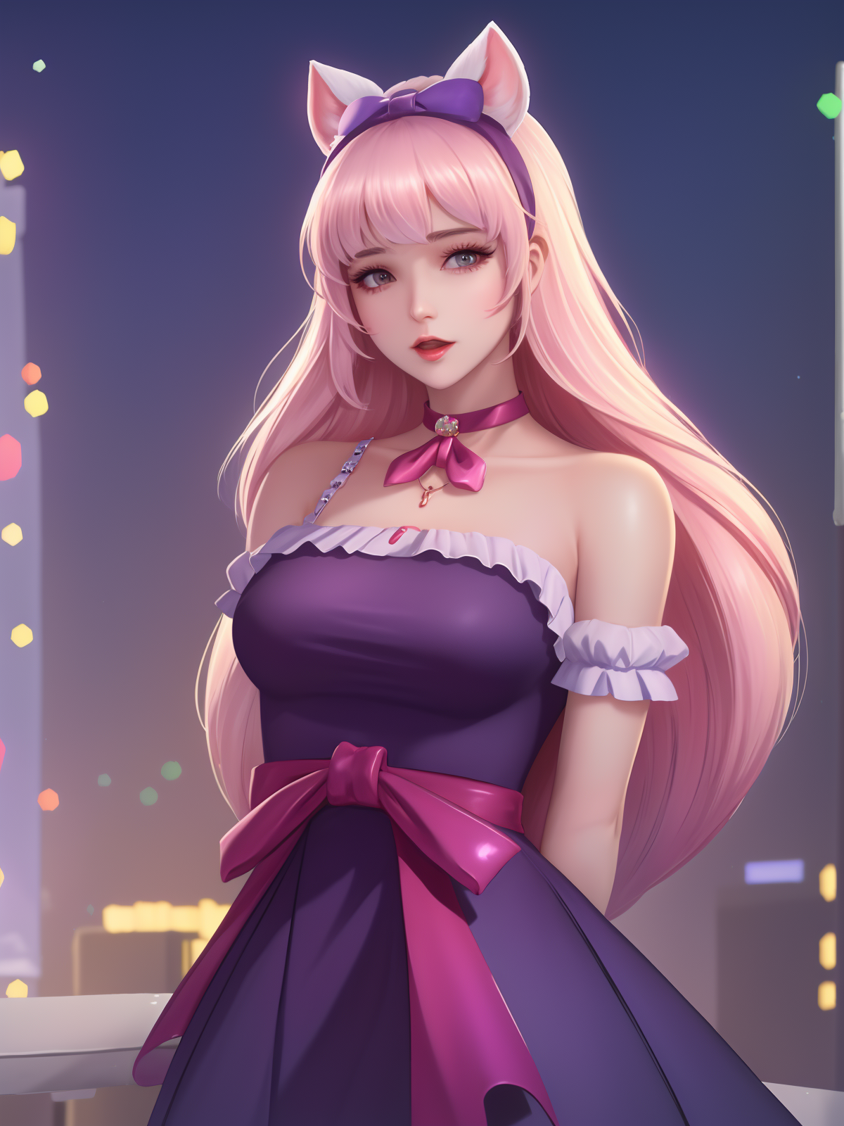 00020-3435747276-_lora_WZRYdaqiaoMGRJ_20230811164801_0.75_,WZRYdaqiaoMGRJ,1girl, mature female, looking at viewer, cityscape, night, bell,bow,dre.png